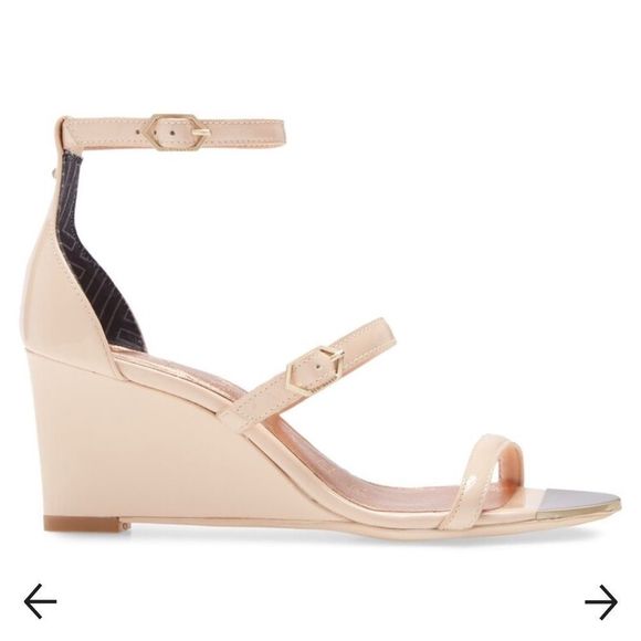 TED BAKER LONDON Weliin Wedge Sandal in size EU37.5 - Picture 4 of 15